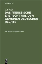 Book cover of (Bogen 1–49.) by C. F. Koch