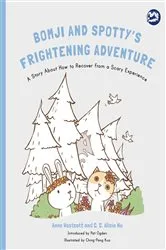Book cover of Bomji and Spotty's Frightening Adventure by Anne Westcott