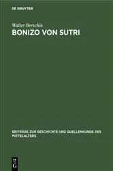 Book cover of Bonizo von Sutri by Walter Berschin