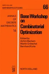Book cover of Bonn Workshop on Combinatorial Optimization by A. Bachem