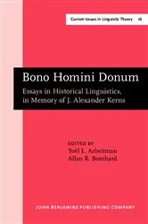 Book cover of Bono Homini Donum by Yoël L. Arbeitman