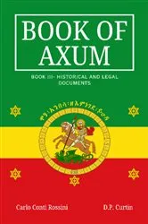 Book cover of Book of Axum III by Carlo Conti Rossini