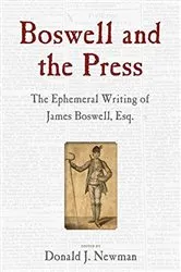 Book cover of Boswell and the Press by Donald J. Newman
