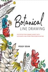 Book cover of Botanical Line Drawing by Peggy Dean