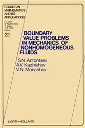 Book cover of Boundary Value Problems in Mechanics of Nonhomogeneous Fluids by Unknown