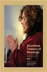 Book cover of Boundless Treasury of Blessings by Jetsunma Ahkon Norbu Lhamo