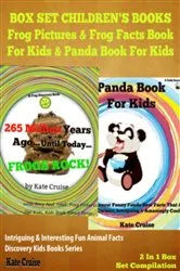 Book cover of Box Set Children's Books: Frog Pictures & Frog Facts Book For Kids & Panda Book For Kids - Intriguing & Interesting Fun Animal Facts: 2 In 1 Box Set Animal Kid Books by Kate Cruise