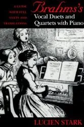 Book cover of Brahms's Vocal Duets and Quartets with Piano by Paul Stark