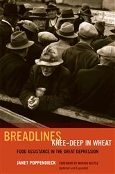 Book cover of Breadlines Knee-Deep in Wheat by Janet Poppendieck