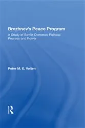 Book cover of Brezhnev's Peace Program by Peter M. E. Volten