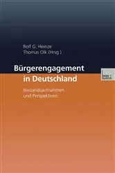 Book cover of Bürgerengagement in Deutschland by Rolf G. Heinze