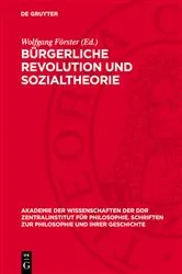 Book cover of Bürgerliche Revolution und Sozialtheorie by Wolfgang Förster