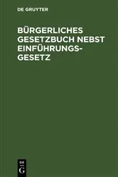 Book cover of Bürgerliches Gesetzbuch nebst Einführungsgesetz (2nd ed.) by Unknown