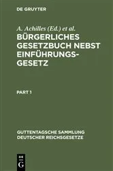 Book cover of Bürgerliches Gesetzbuch nebst Einführungsgesetz (9th ed.) by Unknown
