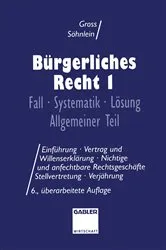 Book cover of Bürgerliches Recht I (6th ed.) by Willi Gross
