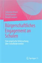 Book cover of Bürgerschaftliches Engagement an Schulen by Sebastian Braun