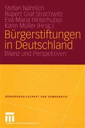 Book cover of Bürgerstiftungen in Deutschland by Stefan Nährlich
