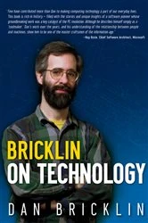 Book cover of Bricklin on Technology by Dan Bricklin