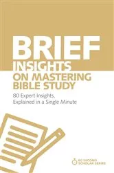 Book cover of Brief Insights on Mastering Bible Study by Michael S. Heiser