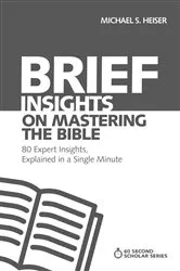 Book cover of Brief Insights on Mastering the Bible by Michael S. Heiser