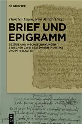 Book cover of Brief und Epigramm by Thorsten Fögen