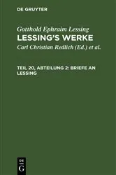 Book cover of Briefe an Lessing by Carl Christian Redlich