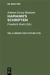 Book cover of Briefe von 1770 bis 1778 by Friedrich Roth