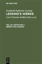 Book cover of Briefe von Lessing by Carl Christian Redlich