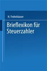 Book cover of Brieflexikon für Steuerzahler by Hermann Frohnhäuser