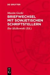 Book cover of Briefwechsel mit sowjetischen Schriftstellern by Maxim Gorki