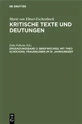 Book cover of Briefwechsel mit Theo Schücking. Frauenleben im 19. Jahrhundert by Edda Polheim