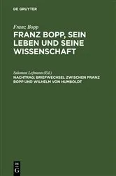 Book cover of Briefwechsel zwischen Franz Bopp und Wilhelm von Humboldt by Salomon Lefmann