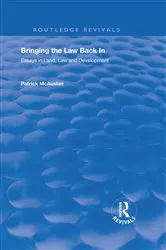 Book cover of Bringing the Law Back In by Unknown