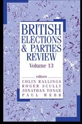 Book cover of British Elections & Parties Review by Colin Rallings