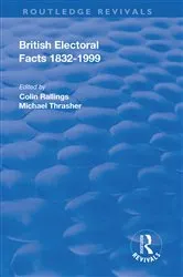 Book cover of British Electoral Facts, 1832-1999 by Unknown