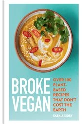 Book cover of Broke Vegan by Saskia Sidey