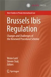 Book cover of Brussels Ibis Regulation by Vesna Lazić