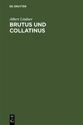 Book cover of Brutus und Collatinus by Albert Lindner