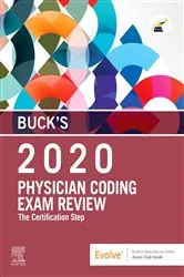 Book cover of Buck's Physician Coding Exam Review 2020 E-Book by Elsevier