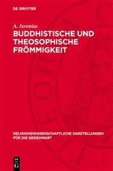 Book cover of Buddhistische und theosophische Frömmigkeit by A. Jeremias