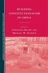 Book cover of Building Constitutionalism in China by S. Balme