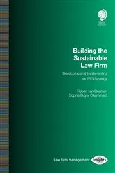 Book cover of Building the Sustainable Law Firm by Robert van Beemen