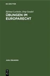 Book cover of Übungen im Europarecht by Helmut Lecheler