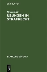 Book cover of Übungen im Strafrecht by Harro Otto
