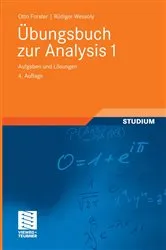 Book cover of Übungsbuch zur Analysis 1 (4th ed.) by Otto Forster