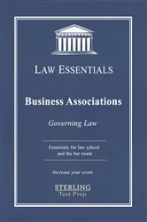 Book cover of Business Associations, Law Essentials by Sterling Test Prep