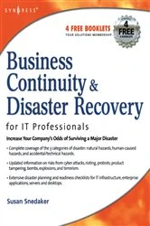 Book cover of Business Continuity and Disaster Recovery Planning for IT Professionals by Susan Snedaker