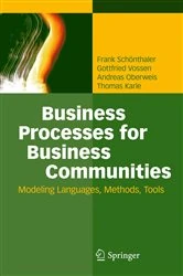 Book cover of Business Processes for Business Communities by Frank Schönthaler