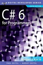 Book cover of C# 6 for Programmers (6th ed.) by Paul Deitel