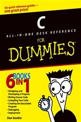 Book cover of C All-in-One Desk Reference For Dummies by Dan Gookin